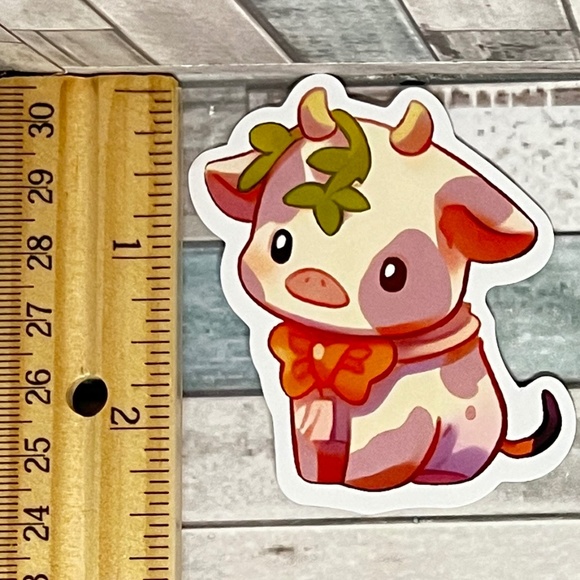 🌀10/$10🌀 Cow Reusable Waterproof Vinyl Sticker Decal - Picture 1 of 1